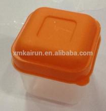 Mini Disposable plastic container with lid/100ml plastic container/square plastic container