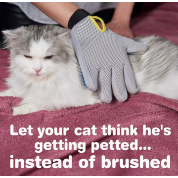 Förbättrad femfinger Pet Grooming Glove