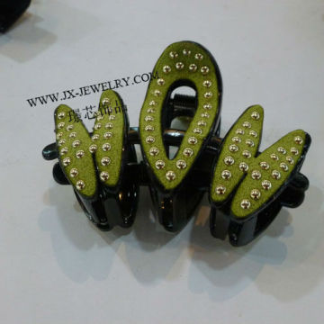 2013 Hot Sales Korea Design 8 CM Plastic Hair Claws affix imitation Beads