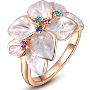 New fashion 18K Rose Gold Plated Finger Ring for Women