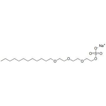 sulfate de sodium 2- [2- [2- (dodécyloxy) éthoxy] éthoxy] éthyle CAS 13150-00-0