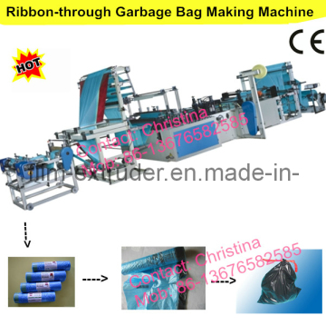 Ribbon-Through Garbage Bag Making Machine