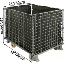 Folding Metal Storage Cage Container