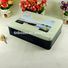 Rectangular shape packing sweet candy confectionery tin box OEM