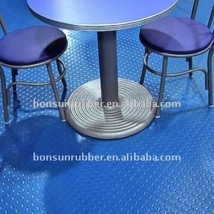 rubber sheet floor mat .3Mpa coin rubber floor mat 3mm-6mm,round button rubber floor mat