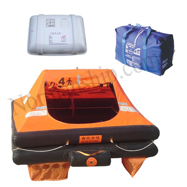 High quality 4 person life raft ISO standard inflatable life raft yacht liferaft