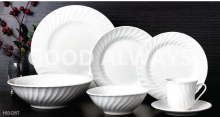 Porcelain embossed tableware set