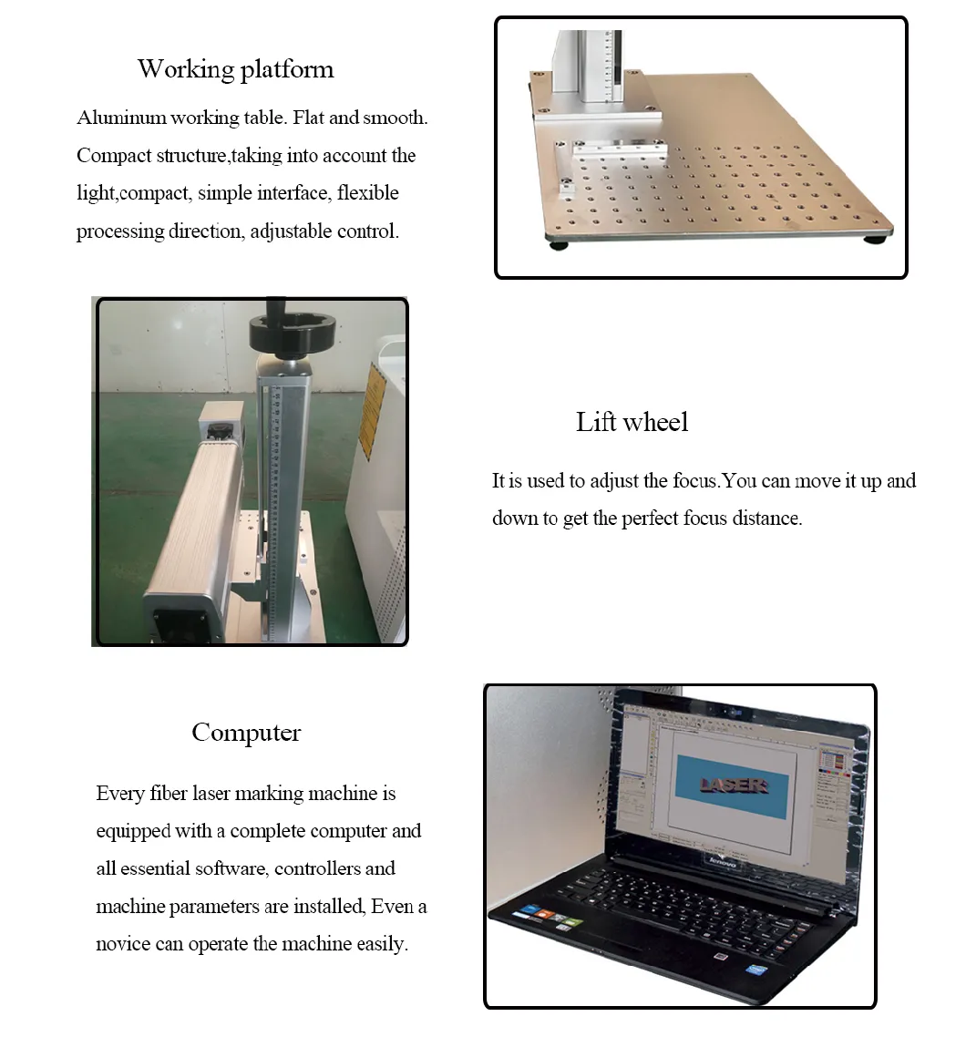 20W 30W 50W Portable Mini Fiber Laser Marking Machine for Metal