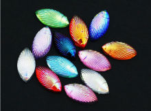 3D shell shape nail rhinestones shiny stone nail art decorations