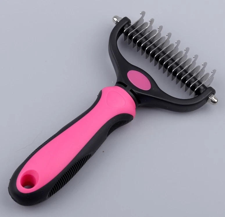 Portable Stainless Steel Needles Pets Fur Remover Comb