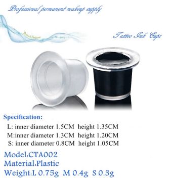 Plastic Disposable Permanent Makeup Ink Cup Tattoo Ink Cup Tattoo Pigment Cup