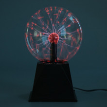 6 Inch Magic Plasma Ball Lamp - Touch & Sound Sensitive Interactive USB Powered Nebula Sphere Globe