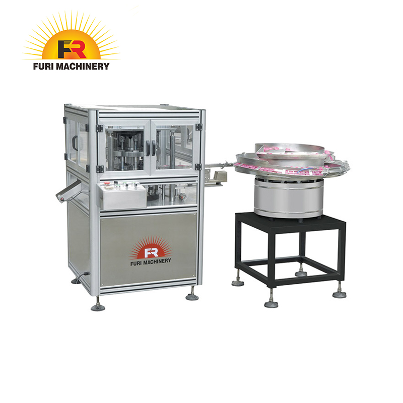 flip top cap tapa closure closing folding machine