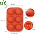 Forma para assar bomba de silicone em meio círculo