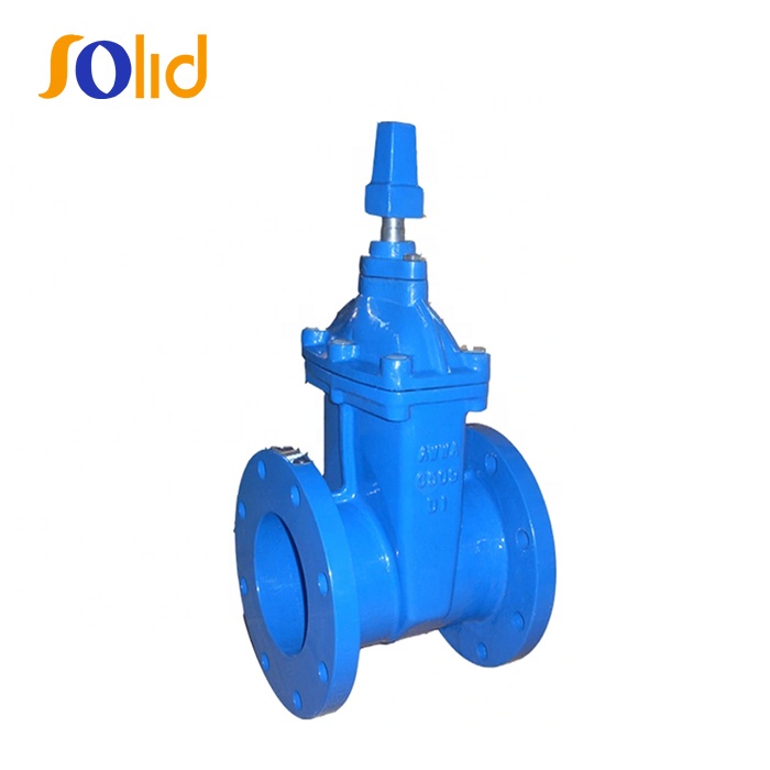 Awwa C515/C509 Non-Rising Stem Ductile Iron Flanged Rubber Seated Lined Coated Sluice Gate Valve Price