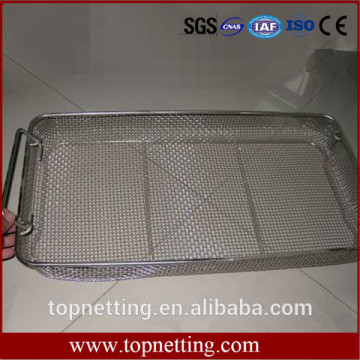 laboratory lockable storage baskets stainless steel mesh sterile baskets medical