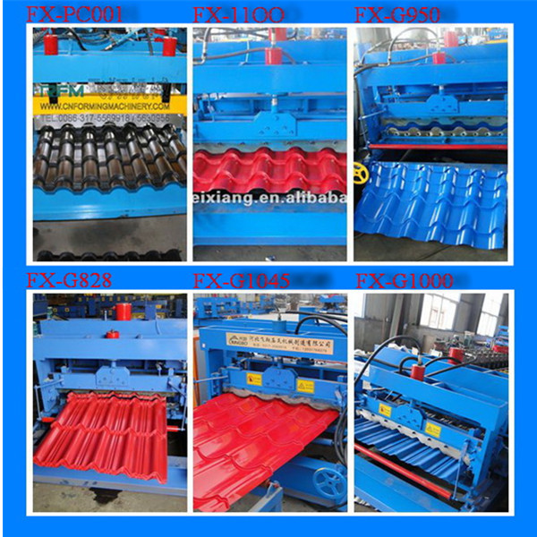 FX good glazed tile roll making machine 860 model