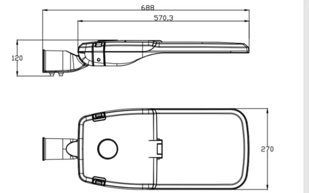 LED Street Light Shell Mlt-Slh-FM-II