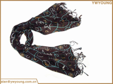 New Design Viscose printed lady scarves and shawls 2017