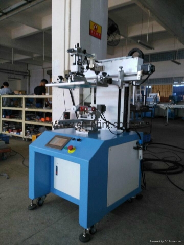 Semi-automatic Screen Printer with Servo system for cosmetic bottles