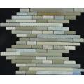 Gray Strip Glass Mixed Marble Decoration Mosaic