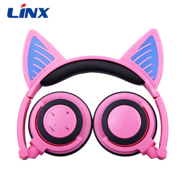 Fone de ouvido sem fio estéreo animal auricular anime fones de ouvido