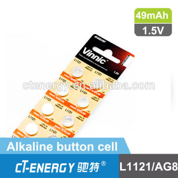 1.5V Battery Cell Ag8 Without Mercury Added