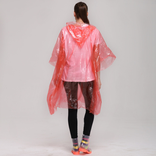 Unisexe design PE matériau jetable vélo pluie poncho