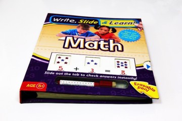 Write slide and wipe board book