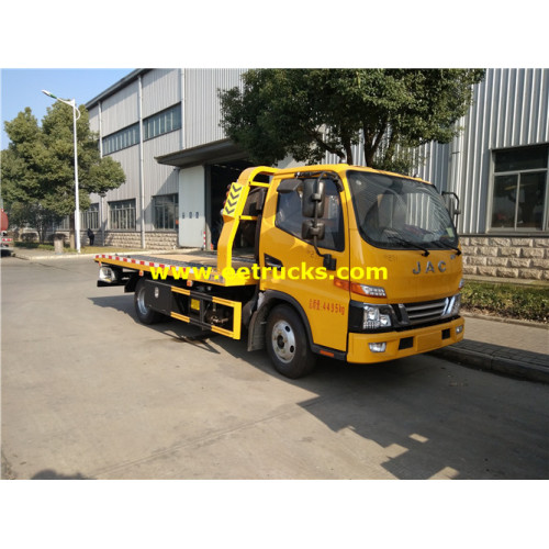 4ton JAC Flatbed Car Towing Vehicles