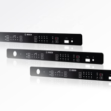 Silk Screen Printed Polycarbonate Label Membrane Front Panel with Adhesive Backing