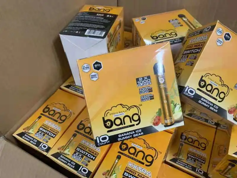 2021 Popular New Puff 1000puffs+1000 Puffs E Cigarette High Quality Disposable Vaporizer Vape Bang PRO Max Swtich 2 in 1