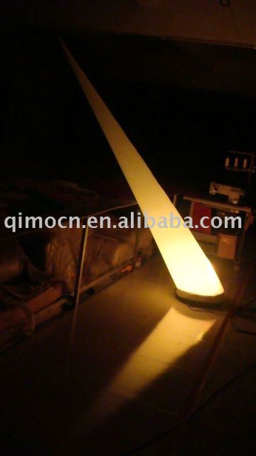 Inflatable lighting conical