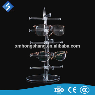 Fashion Clear Acrylic Glasses / Sunglasses Display Holders in Show Window