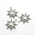 Wholesale Alloy Sunlight Charms Metallic Sunshine Pendants Ornament Accessories Earring Necklace Jewelry Findings