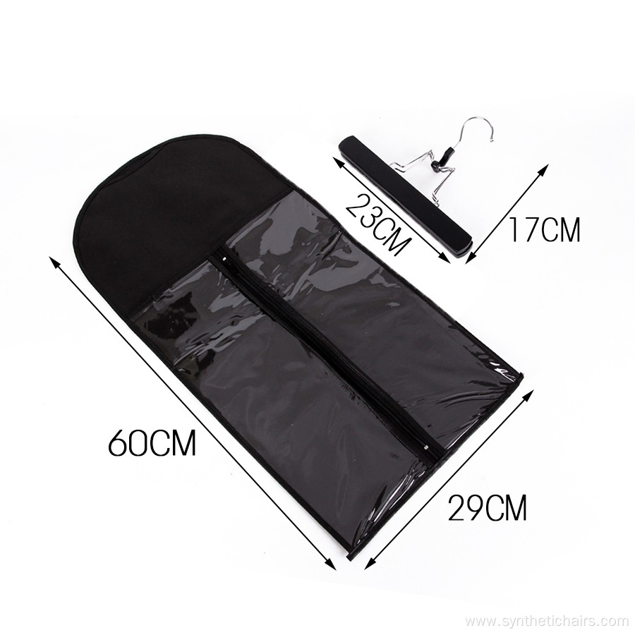 Portable Wig Dust Cover Zipper Storage Travel Bag