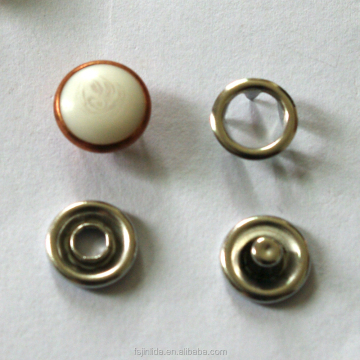 10mm and 12mm Capped Pearl Snap Buttons for Press Stud