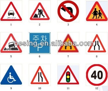 road traffic and safety signs