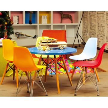 Armless Eames cadeira com pernas cromadas