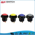 Round Head Sub-Miniature LED IP67 สวิตช์ปุ่มกดปุ่ม