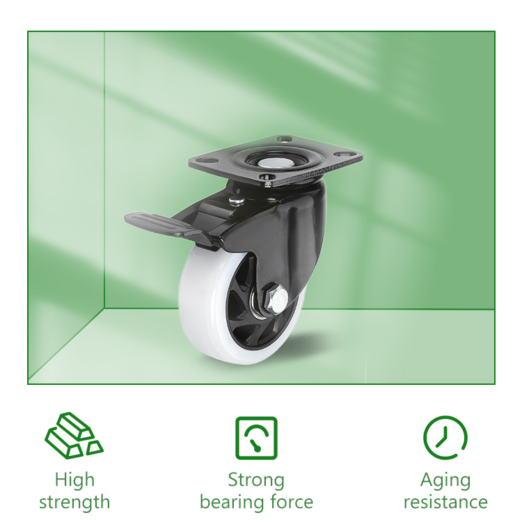 Top plate swivel caster