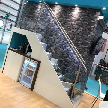 Classic decorative simple glass handrail, CE certification