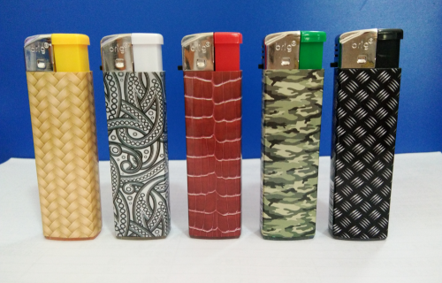 Promotion Gift Wind proof Lighter Electronic Gas Lighter with Paper