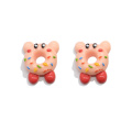 Kawaii Cartoon Animal Shape Resin Bread Bear Cat Head Doughnut Γούρια φαγητού για διακόσμηση κινητού τηλεφώνου