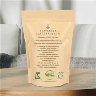 Earth-friendly recyclable coffee packaging