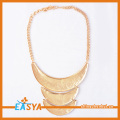 Largo collar chapado en oro completo