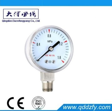 Oxygen Pressure Gauge Dry gauge