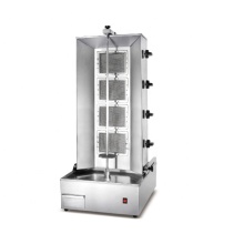 4-Burner Stainless Steel Gas Vertical Shawarma Broiler