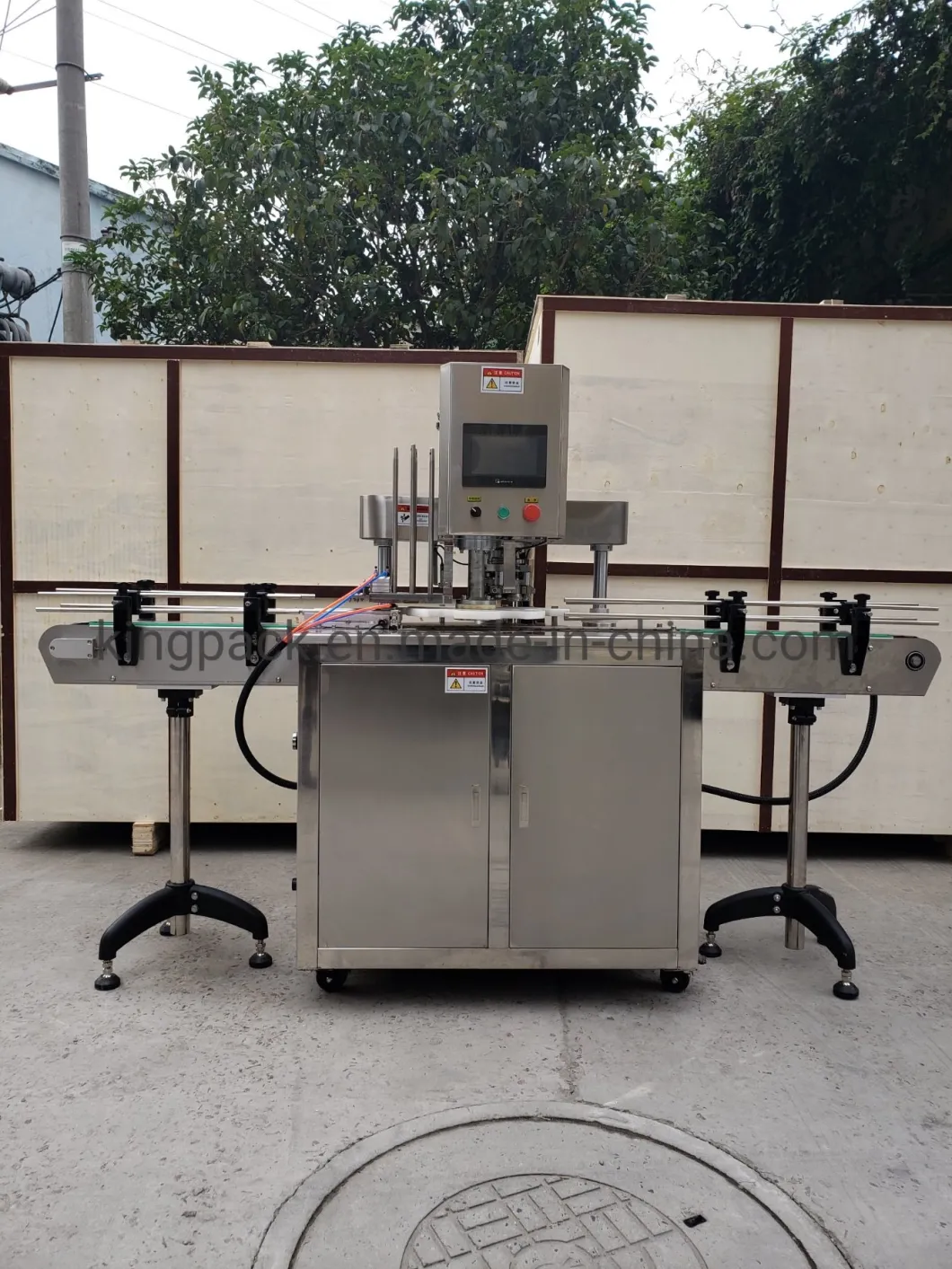 Ex-Factory Price Full Automatic Metal Cans Sealing Packing Machine