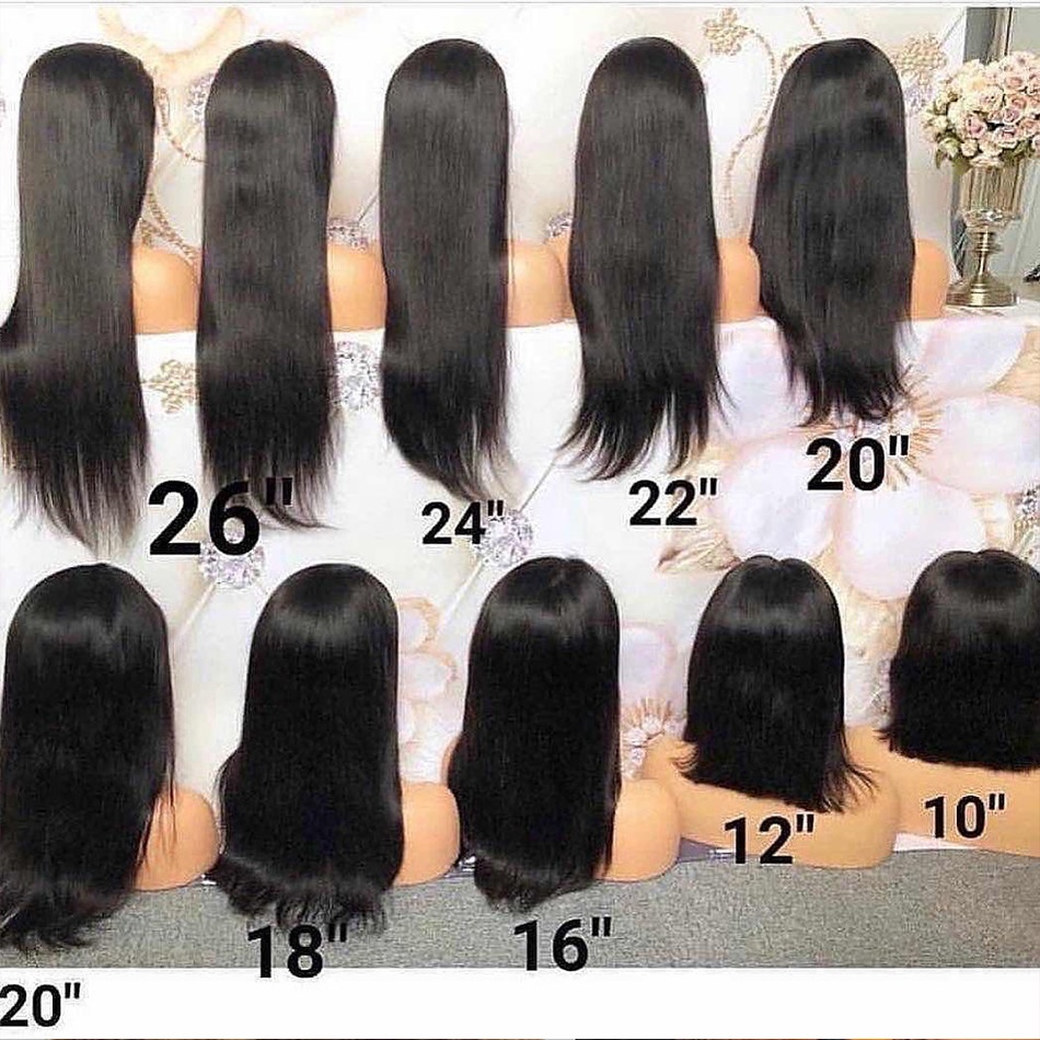 Straight 5x5 Transparent Swiss Lace Closure Frontal Wigs Raw Indian Hair Cuticle Alingend Grade 12A Virgin Wigs Hair Vendors